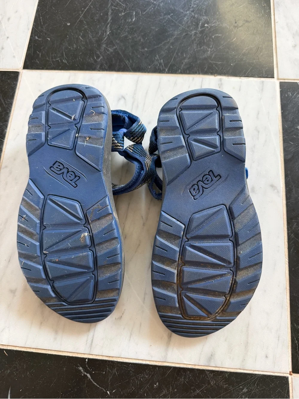 Teva Kids Blue Patterned Strap Sandals